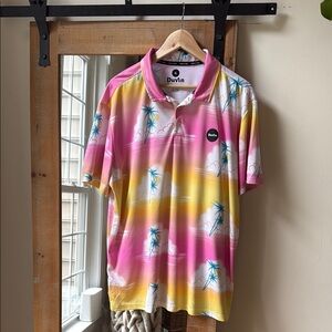 Duvin Days in Clouds Performance Golf Polo Size XL